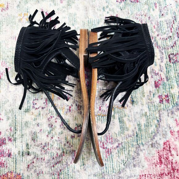 Prada Suede Frindge Sandals - Picture 10 of 12